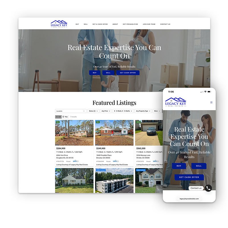 Legacy Key Real Estate Web and Logo Design